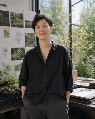 Ren Ito in the Northline studio conservatory.